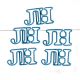 JH Initial shaped paper clips, fun decorative paper clips