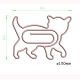 cat jumbo paper clips, extra large GOLD paper clips