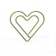 jumbo paper clips in heart outline, heart giant paper clips