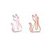 kitten decorative paper clips, cat shaped paper clips