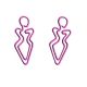 lady decorative paper clips, woman shaped paper clips