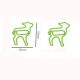 goat shaped paper clips, animal shaped paper clips
