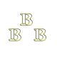letter B shaped paper clips