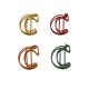 letter C shaped paper clips, decorative paper clips