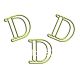 letter D shaped paper clips