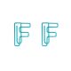 letter F shaped paper clips, alphabet decorative paper clips