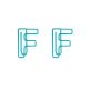 letter F shaped paper clips, alphabet decorative paper clips