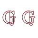 letter G shaped paper clips, initial decorative paper clips