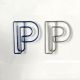 letter P shaped paper clips, cute decorative paper clips