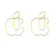 logo jumbo paper clips, Mac Apple giant paper clips