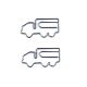 lorry shaped paper clips, truck decorative paper clips