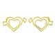 love shaped paper clips, wedding decorative paper clips