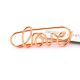 love shaped paper clips, gold paper clips, decorative wedding paper clips