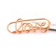 gold love shaped paper clips, wedding decorative paper clips