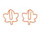 maple leaf shaped paper clips, decorative paper clips