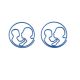 maternal love decorative paper clips, fun shaped paper clips