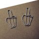 middle finger shaped paper clips, cute decorative paper clips