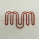 letters mm shaped paper clips in colored wire