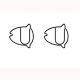 mola mola shaped paper clips, deocrative paper clips