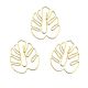 Monstera leaf shaped paper clips, gold decorative paper clips