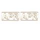 month APR shaped paper clips, gold decorative paper clips