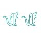 animal shaped paper clips in mouse or rat outline