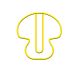 mushroom jumbo gold paper clips, extra large gold paper clips