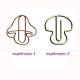 mushroom decorative paper clips, fun shaped paper clips