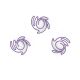 nebula shaped paper clips, decorative paper clips