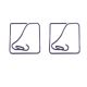 nose shaped paper clips, decorative paper clips