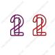 number 2 shaped paper clips, numerical paper clips