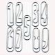 number shaped paper clips, numbers promotional paper clips