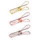 wire metal binder clips in different colors, fish office binder clips