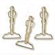 gold Oscar branded paper clips, logo decorative paper clips