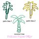 palmae tree shaped paper clips, fun decorative paper clips