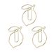juicy peach shaped paper clips, gold paper clips