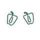 pepper shaped paper clips, vegetable paper clips