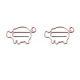 pig decorative paper clips, animal shaped paper clips