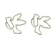 bird shaped paper clips in pigeon outline, dove paper clips