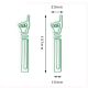 pointing finger jumbo paper clips, gesture large paper clips