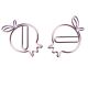 pomegranate shaped paper clips, flower decorative paper clips