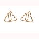 poop decorative paper clips, cute shaped paper clips