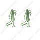 golfer promotional paper clips, shaped paper clips