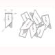 imprinted promotional paper clips, stainless steel bookmark paper clips