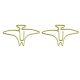 dinosaur shaped paper clips in pterosaur outline