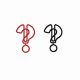 question mark shaped paper clips, cute decorative paper clips