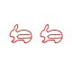 rabbit decorative paper clips, animal shaped paper clips