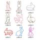 cute rabbit decorative paper clips, animal shaped paper clips