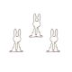 animal shaped paper clips in rabbit outline