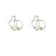 rabbit decorative paper clips, animal shaped paper clips